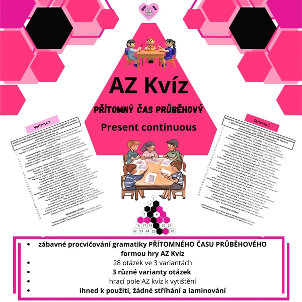 AZ kvíz - Present continuous
