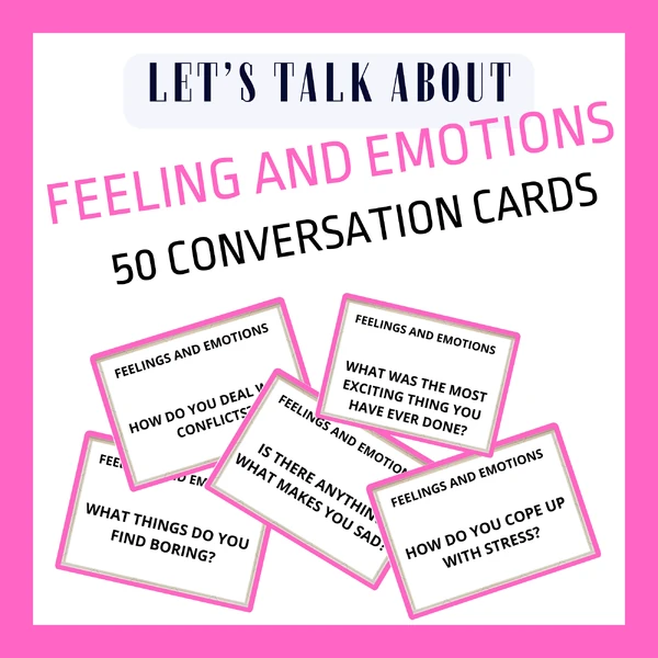 FEELINGS EMOTIONS CONVERSATION CARDS
