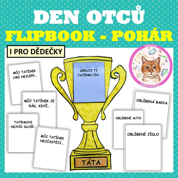 DEN OTCŮ - FLIPBOOK - POHÁR