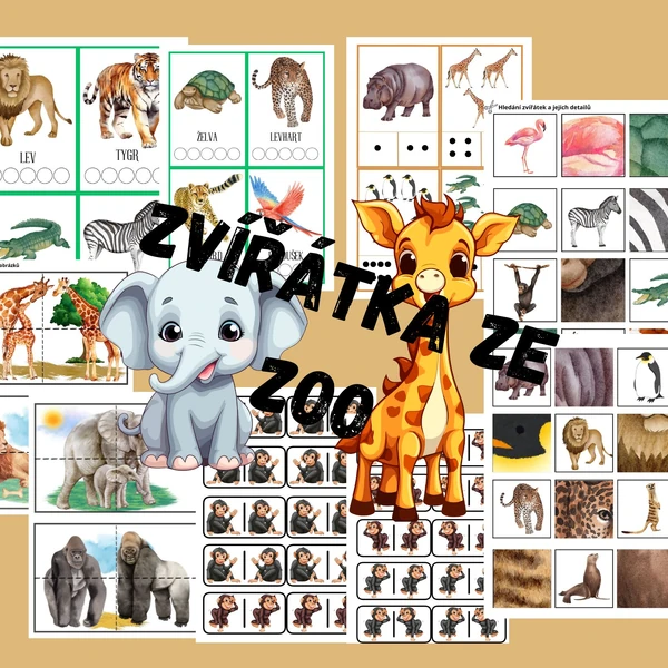 Zvířátka ze ZOO pro MŠ