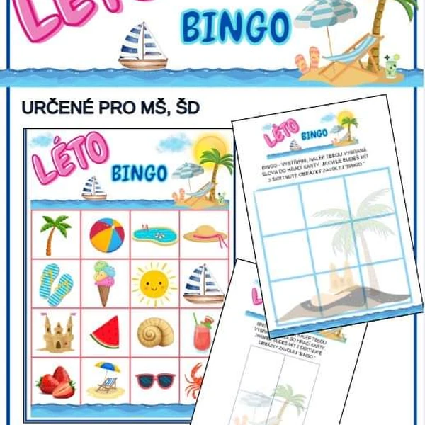 Léto - Bingo - MŠ
