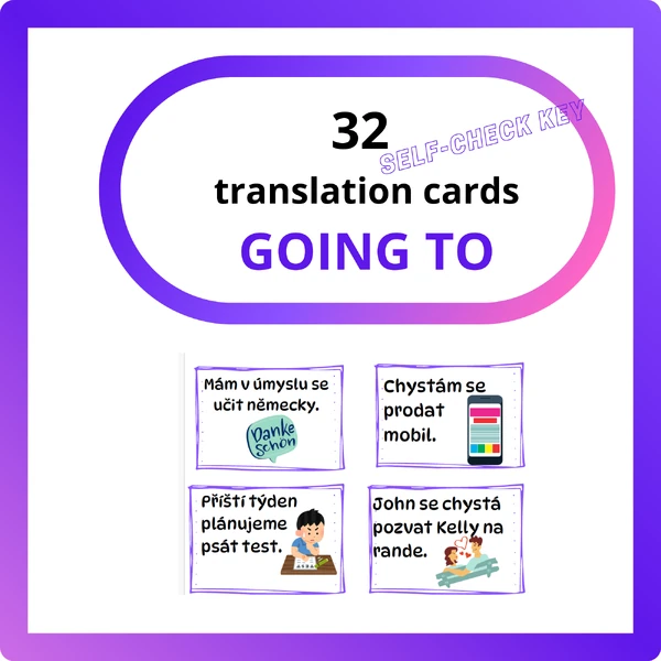 Translation cards & going to