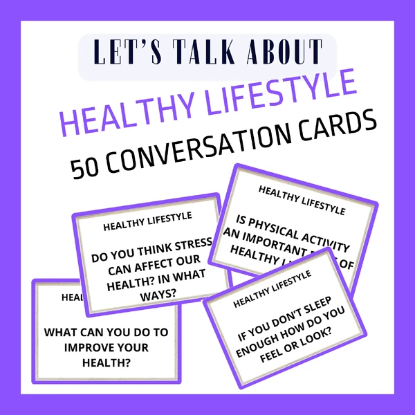 HEALTHY LIFESTYLE CONVERSATION CARDS