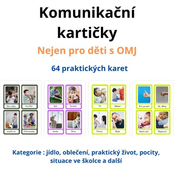 Komunikační kartičky nejen pro děti s OMJ