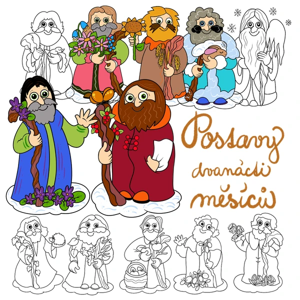 Postavy dvanácti měsíců