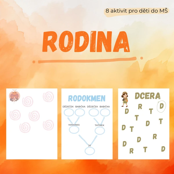 RODINA - pracovní listy