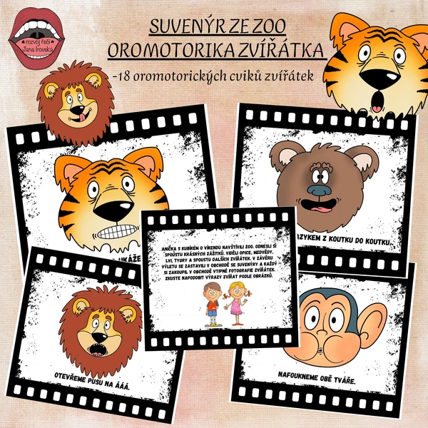 SUVENÝR ZE ZOO-OROMOTORIKA ZVÍŘÁTKA 