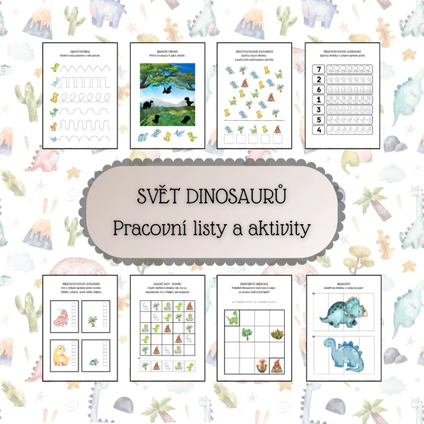 Dinosauři - pracovní listy a aktivity