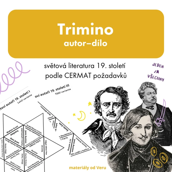 Trimino: autor a dílo, světová literatura 19. století
