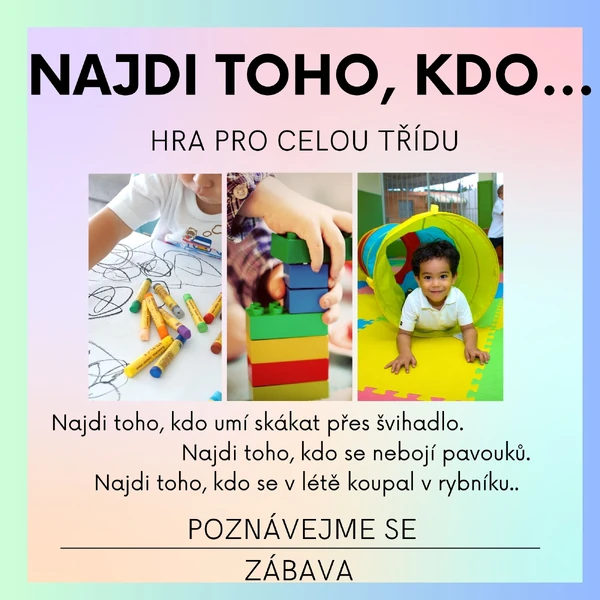 Hra pro celou třídu - Najdi toho, kdo 