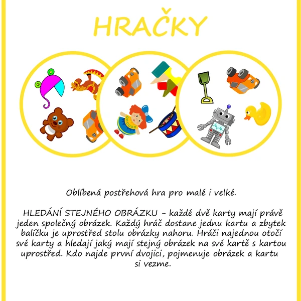 POSTŘEH! pro nejmenší - HRAČKY