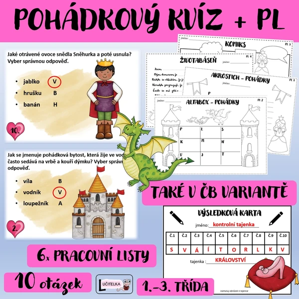 Edukační kvíz - pohádky