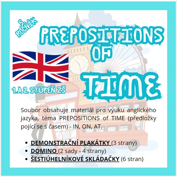 Anglický jazyk - Prepositions of time
