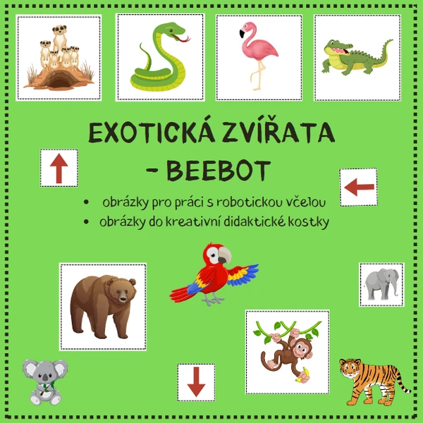 EXOTICKÁ ZVÍŘATA - didaktická včelka beebot