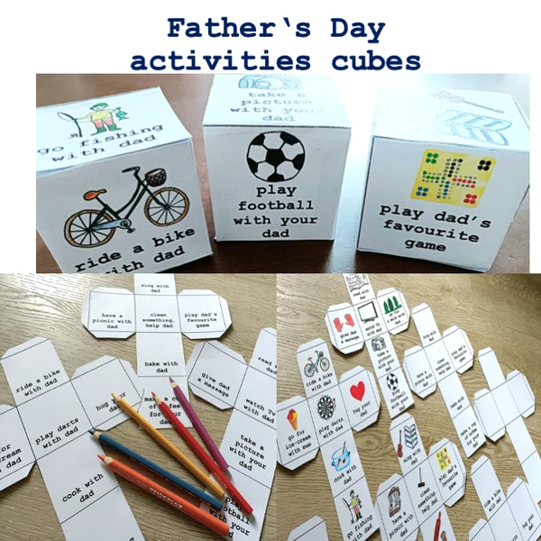 Father's Day - activities cubes