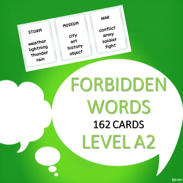 Forbidden words - level A2 (part 1)