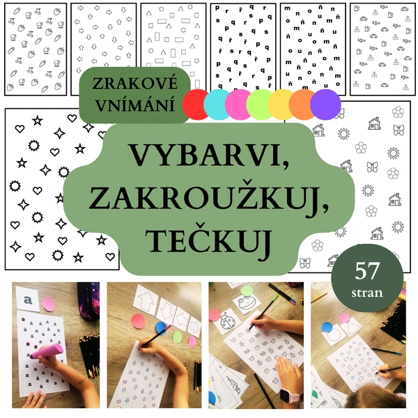 Zrakové vnímání pracovní listy