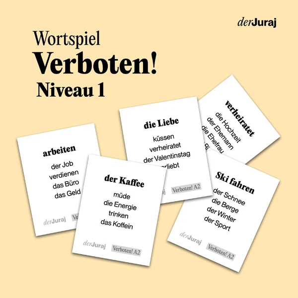 Verboten! Wortspiel – Niveau 1
