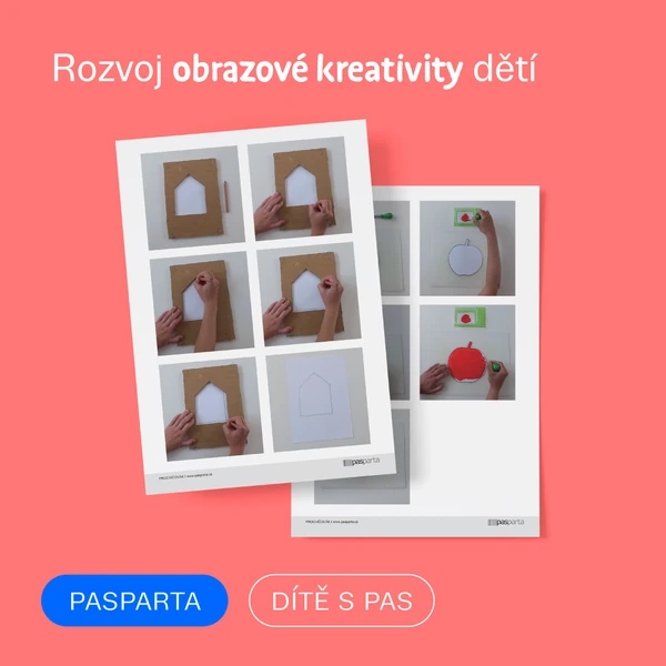 Výtvarné postupy nejen pro děti: kresba obrysu, malba mraku, malba jablka