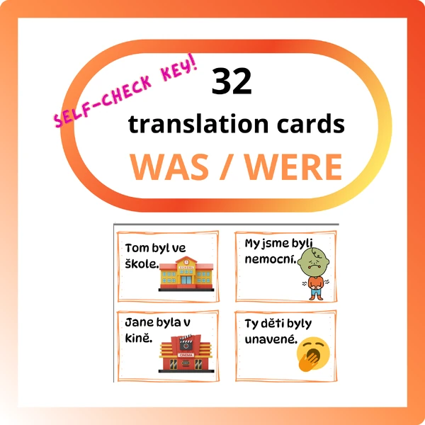 Translation cards & was/were