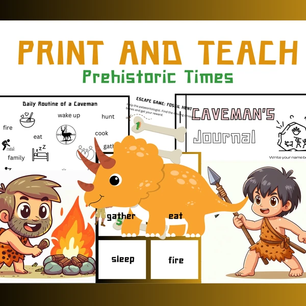PREHISTORIC TIMES WORKBOOK