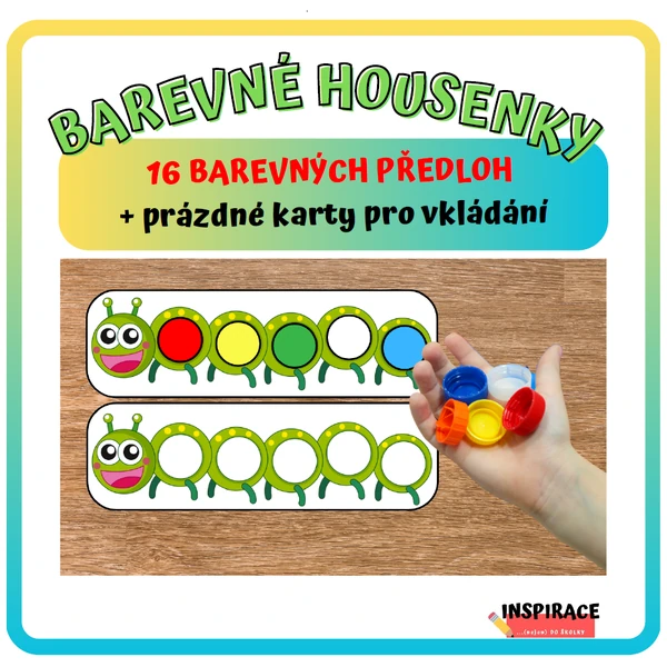 BAREVNÉ HOUSENKY 🐛- hrátky s PET víčky