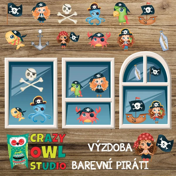 VÝZDOBA - Barevní piráti