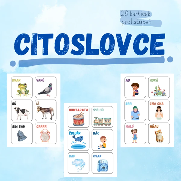 CITOSLOVCE - obrázkové kartičky