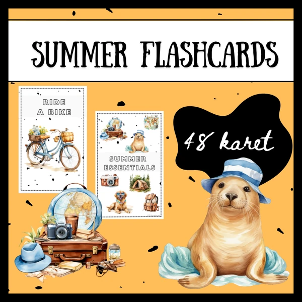 SUMMER FLASHCARDS / LETNÍ KARTIČKY
