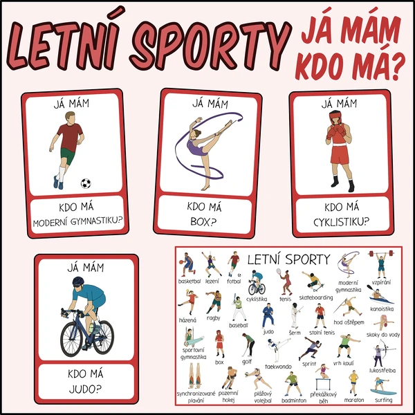 Letní sporty - Já mám, kdo má