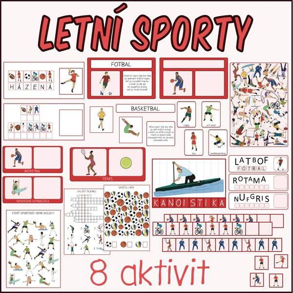 Letní sporty - 8 aktivit