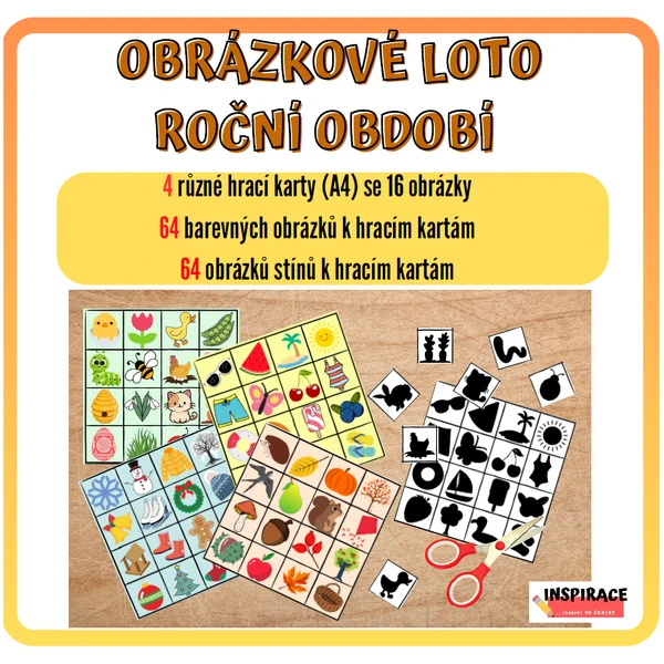 OBRÁZKOVÉ LOTO - ROČNÍ OBDOBÍ
