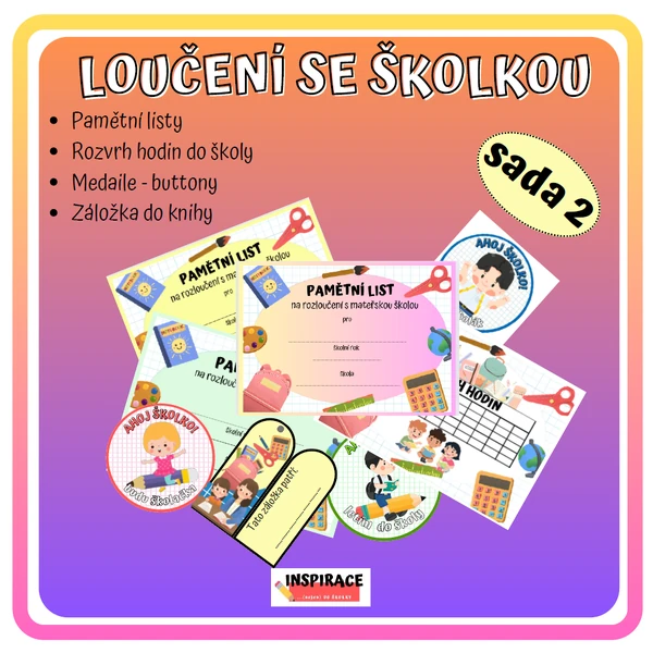 Loučení se školkou (sada 2)