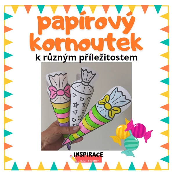 Papírový kornoutek 🎉 k různým příležitostem