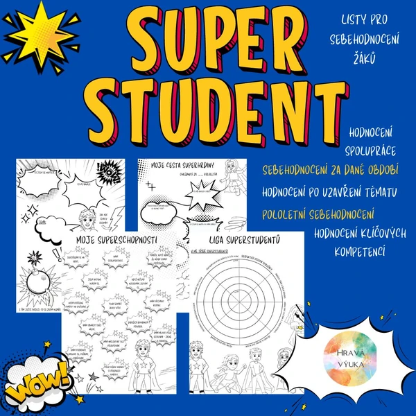 Superstudent - listy pro sebehodnocení žáků