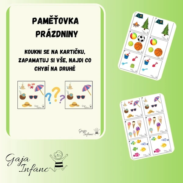 Paměťovka- Prázdniny