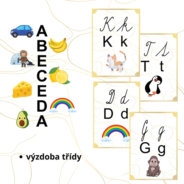 Abecední průvodce na zeď