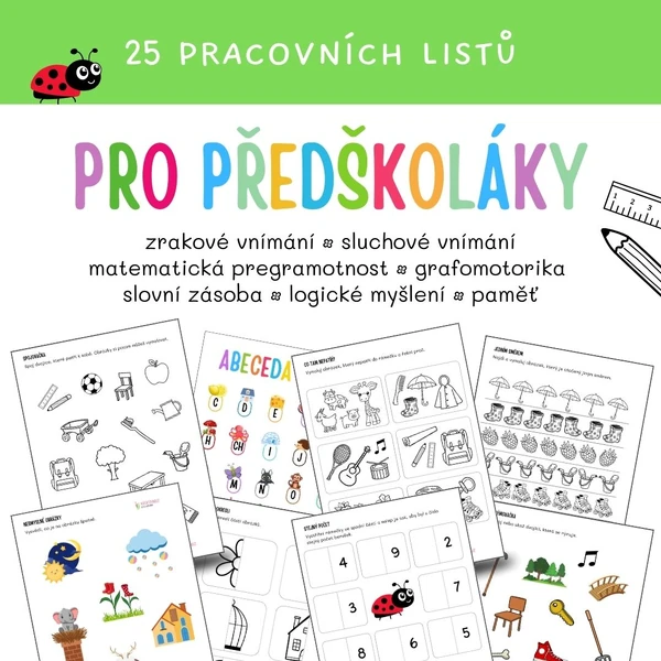 Pracovní listy pro předškoláky