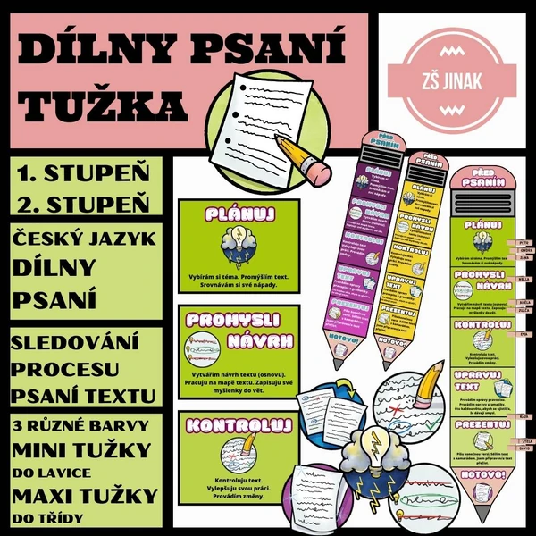 DÍLNY PSANÍ - tužka pokroku