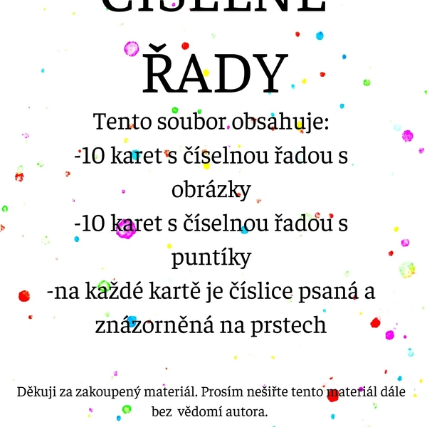Číselná řada 1-10
