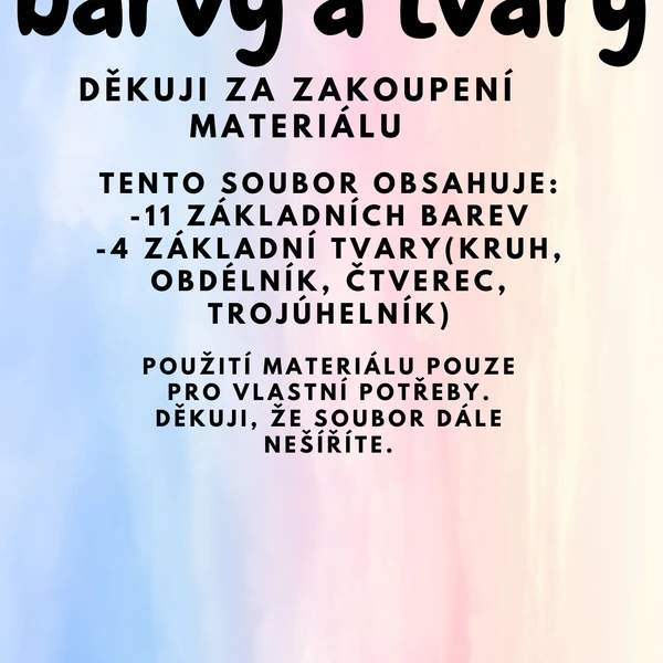 Barvy a tvary