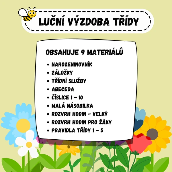 Výzdoba třídy - luční