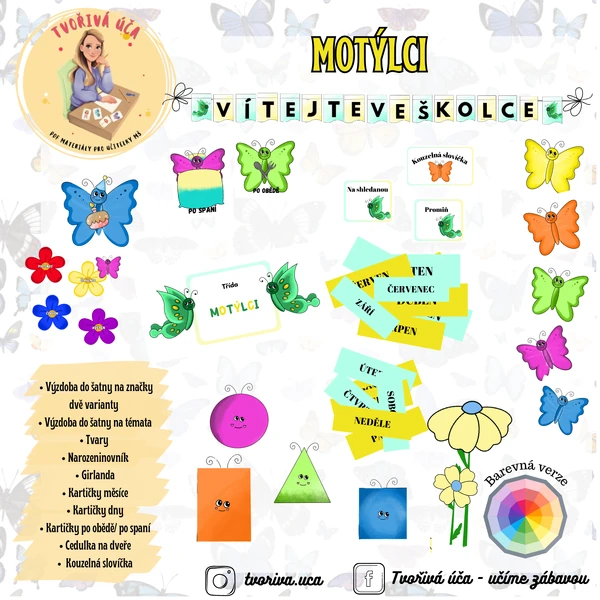Výzdoba Motýlci 