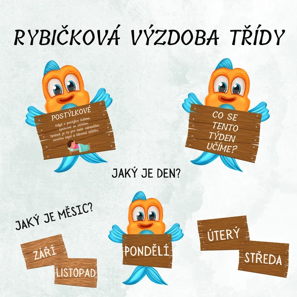 Výzdoba třídy - RYBIČKY