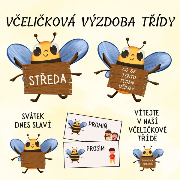 Výzdoba třídy - VČELIČKY