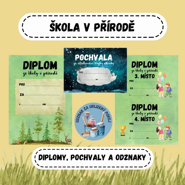 Diplomy - škola v přírodě