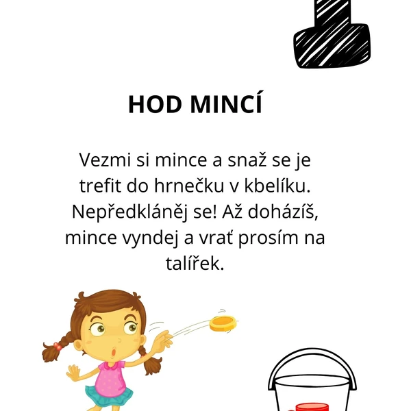 Jednoduché úkoly pro dětí (MŠ, mladší školáci) vhodné na tábor, den pro tatínky, den pro maminky, den dětí, atd.