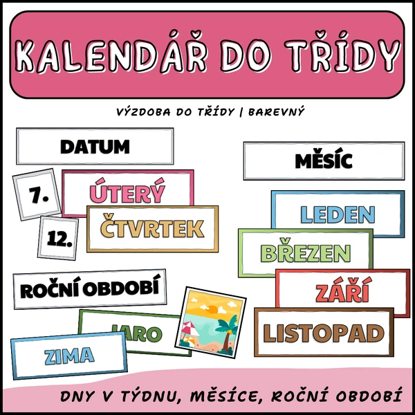 Kalendář do třídy