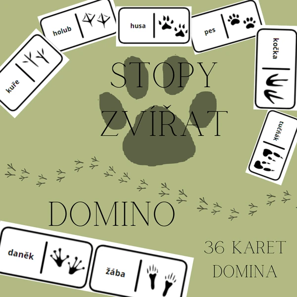 Stopy zvířat - domino
