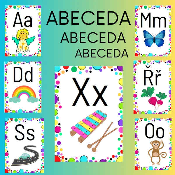 Abeceda na zeď 
